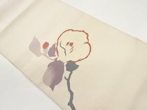 綴れ抽象花模様織出し名古屋帯